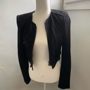 BCBGMaxAzria Crop Moto Jacket